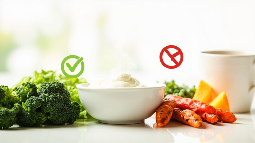 An image illustrating This article provides a comprehensive guide to managing stomach ulcers through diet. Learn about the best foods to include for healing and which foods to avoid to prevent further irritation and promote ulcer recovery.